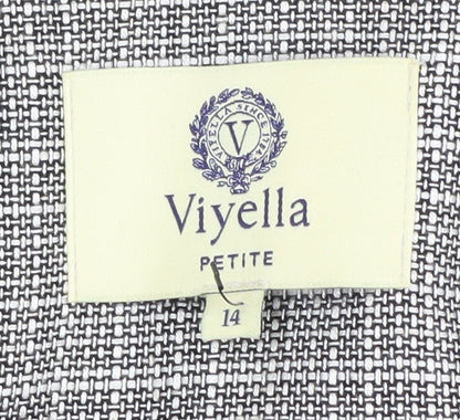 Viyella Women's Grey Petites Blazer Check Size 14