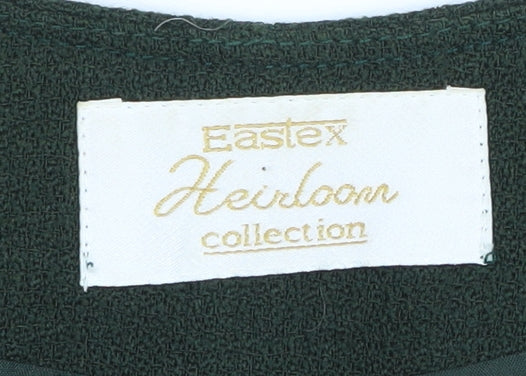 EaSTEX Women's Green Wool Blazer Size 16 Five-Button Classic