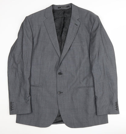 Mens UK Size 44 Jeff Banks Regular Grey Suit Jacket