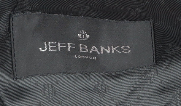 Mens UK Size 44 Jeff Banks Regular Grey Suit Jacket