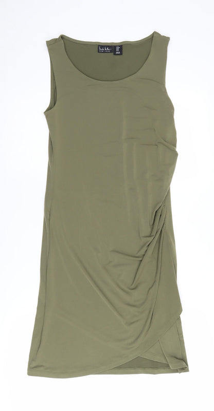Nicole Miller New York Green Women's M Sleeveless Shift Dress