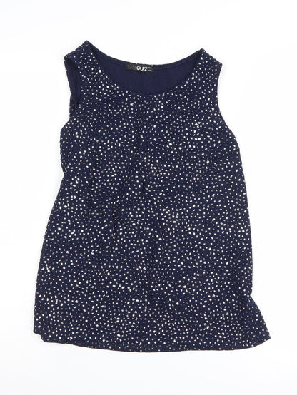 Quiz Women's Blue Tank Top Size 10 Sleeveless Casual