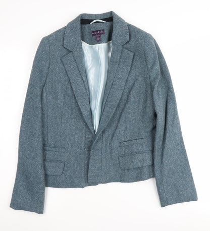Long Tall Sally Women's Grey Wool Blazer Size 12