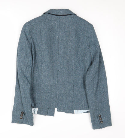 Long Tall Sally Women's Grey Wool Blazer Size 12