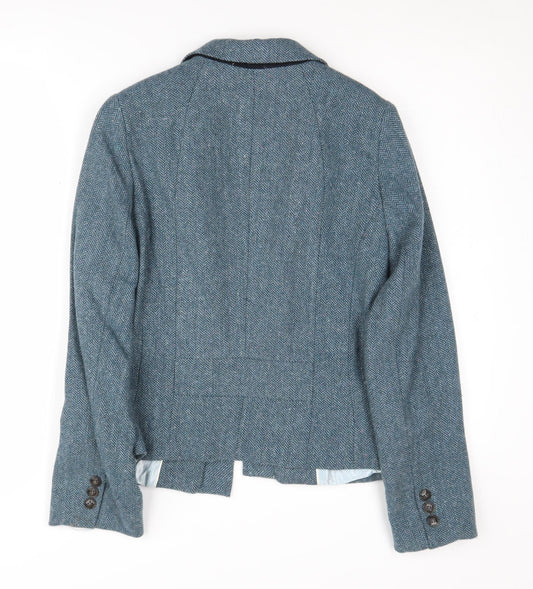 Long Tall Sally Women's Grey Wool Blazer Size 12