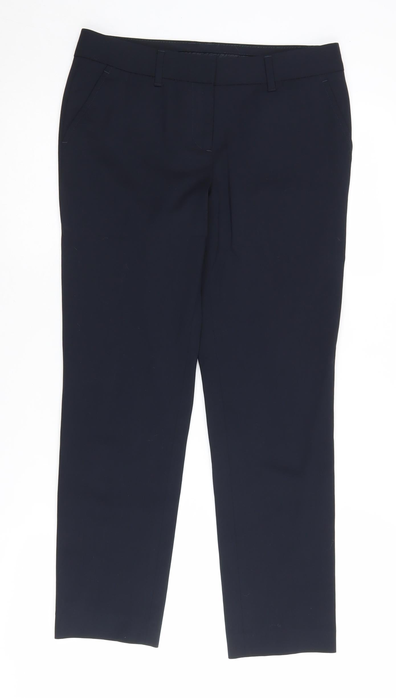 Womens UK Size 2XS Tommy Hilfiger Slim Fit Business Formal Black Trousers