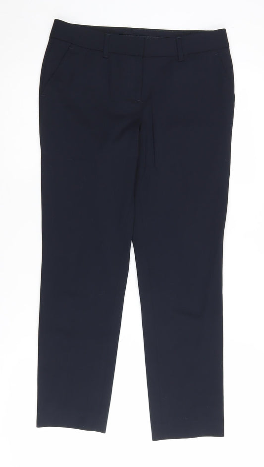 Tommy Hilfiger Women's Black Wool Trousers Size 2XS