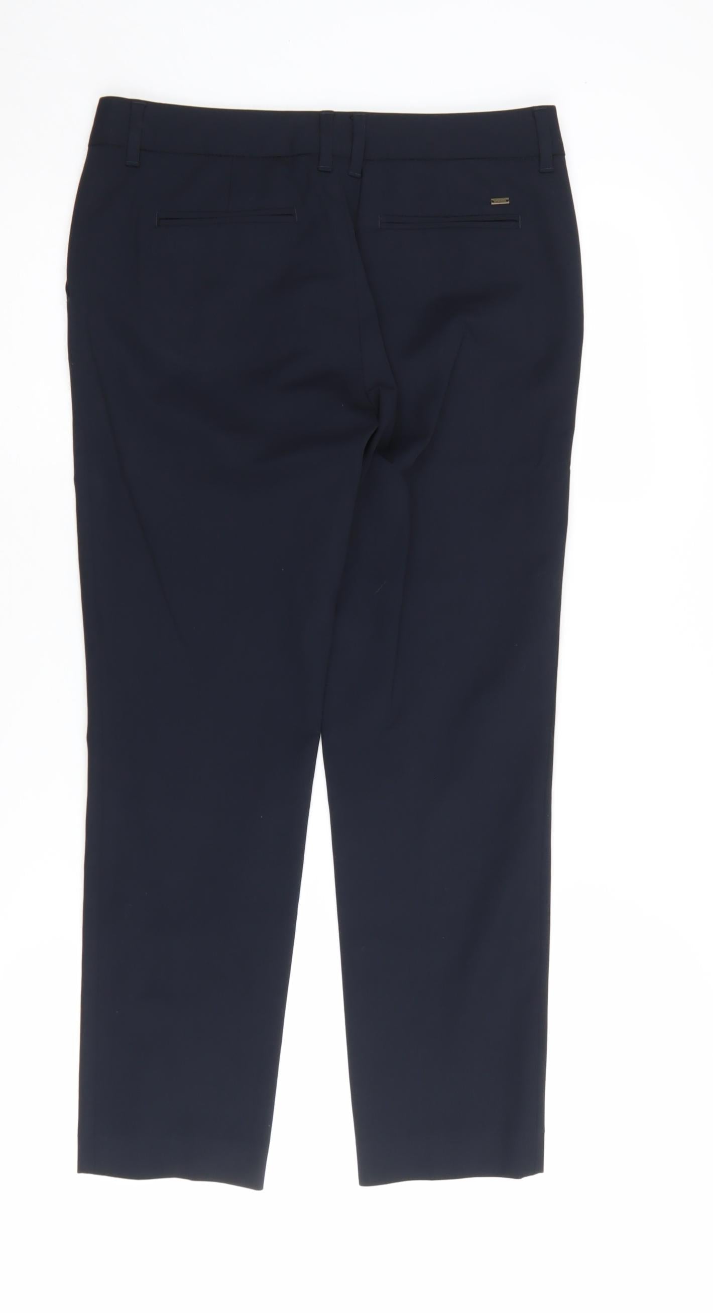 Womens UK Size 2XS Tommy Hilfiger Slim Fit Business Formal Black Trousers
