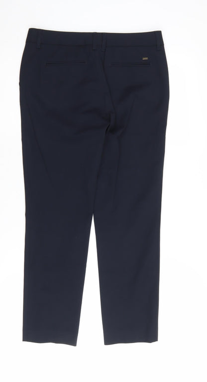 Womens UK Size 2XS Tommy Hilfiger Slim Fit Business Formal Black Trousers