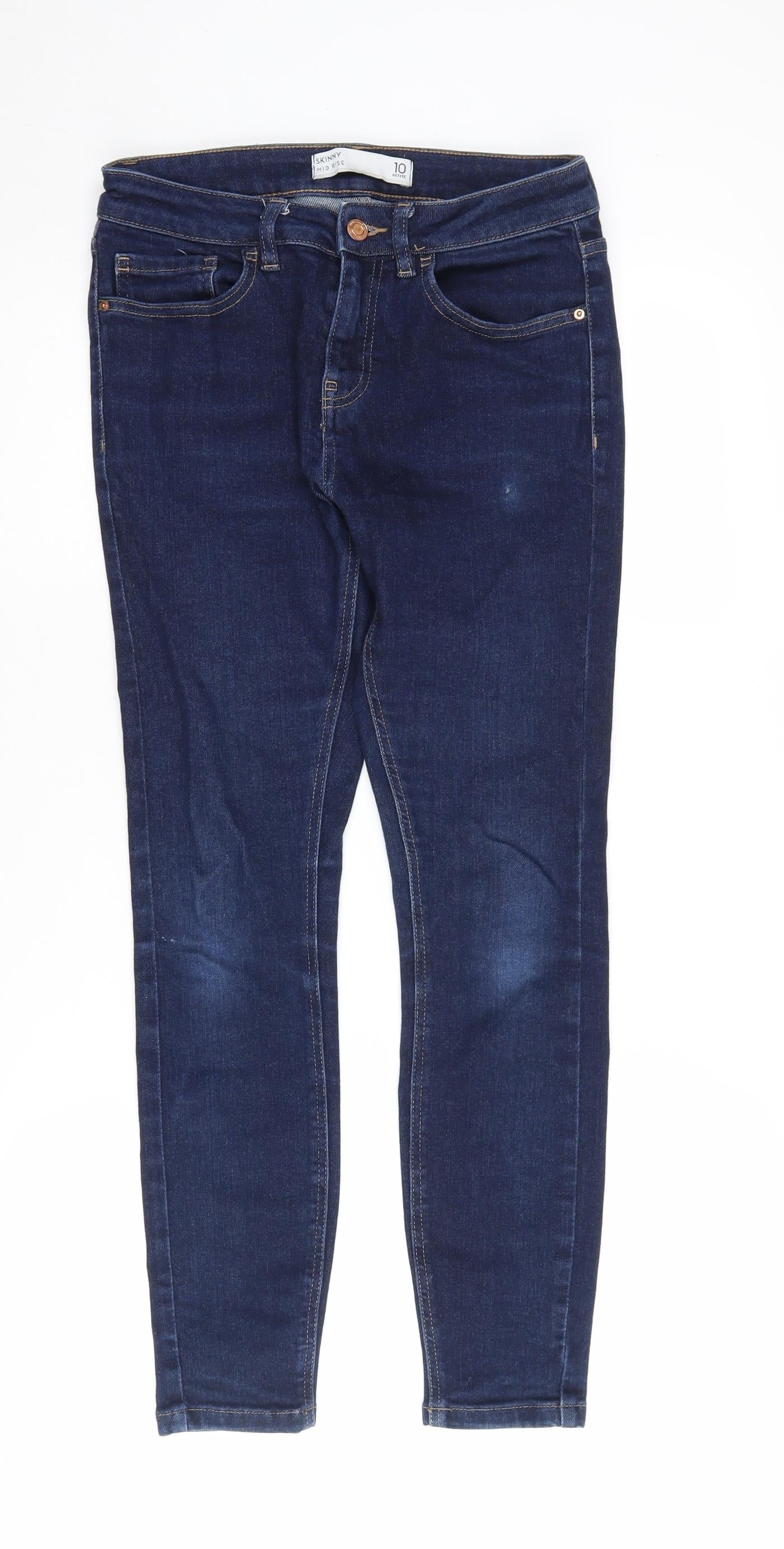 Next Women's Blue Skinny Jeans Size 10P