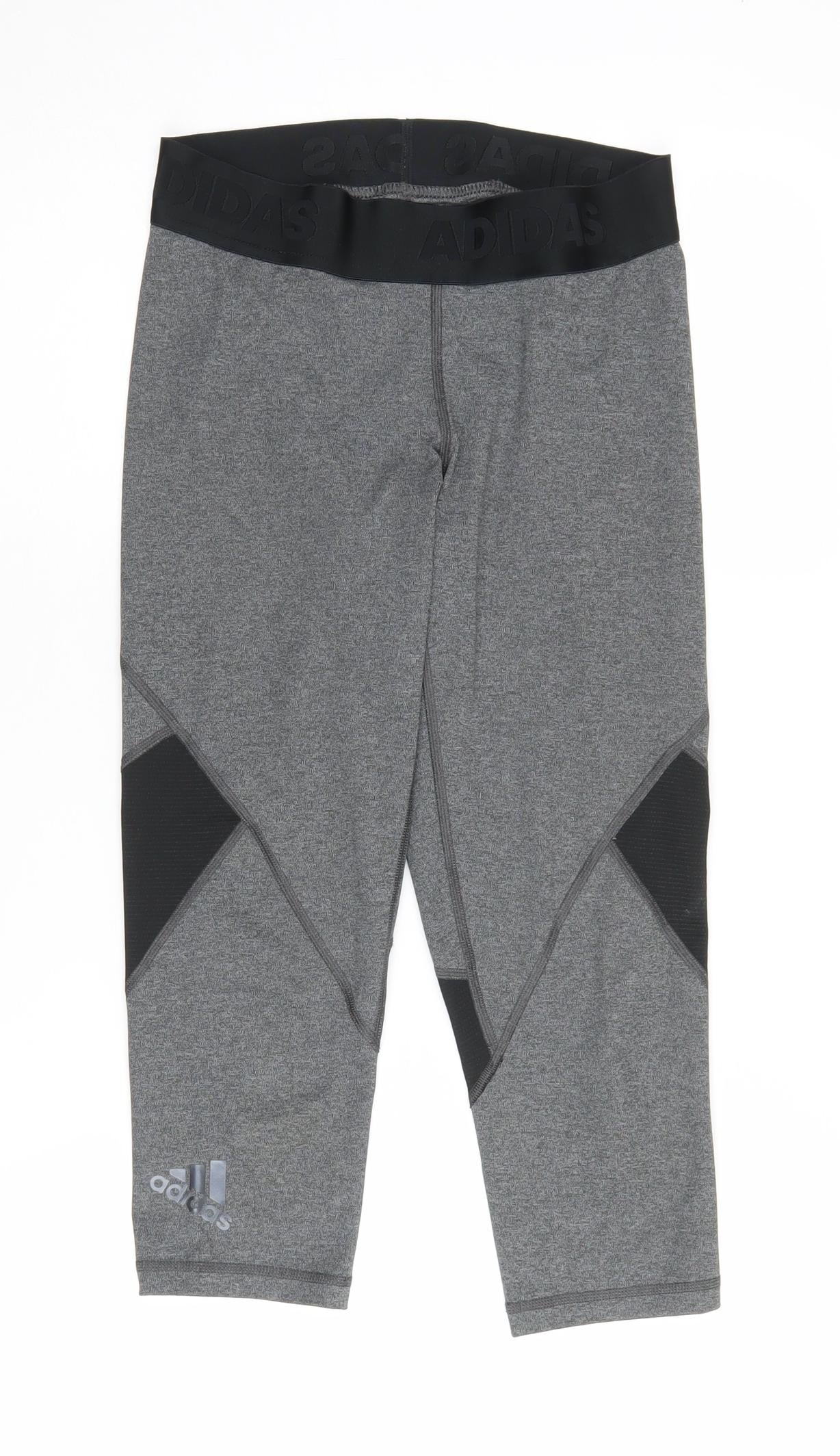 Adidas Women's Grey Compression Leggings - Size S