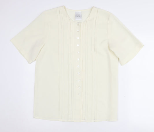 Alexon Women's Ivory Blouse UK 12 - Classic Style