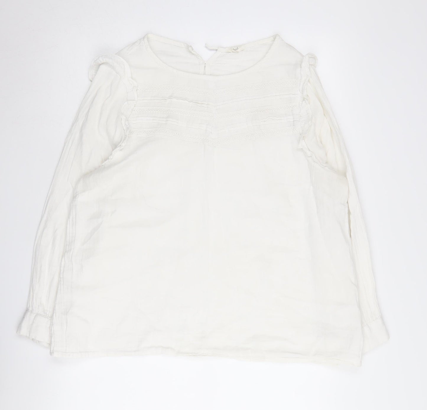 Hush Women’s White Cotton Blouse Size 16