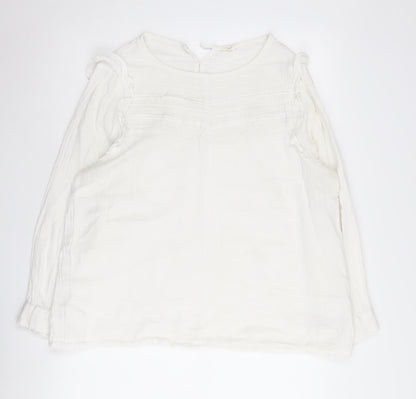 Hush Women’s White Cotton Blouse Size 16