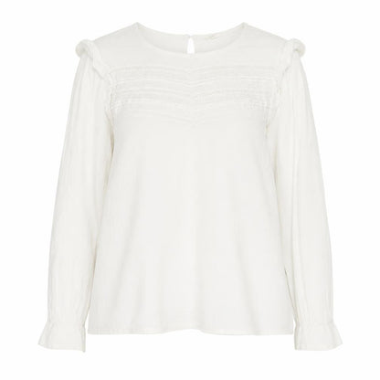 Womens UK Size 16 Hush White Basic Blouse