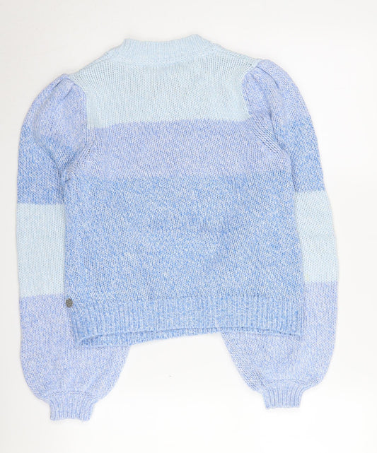 Jack Wills Women's Blue Striped Pullover Jumper, Size 6