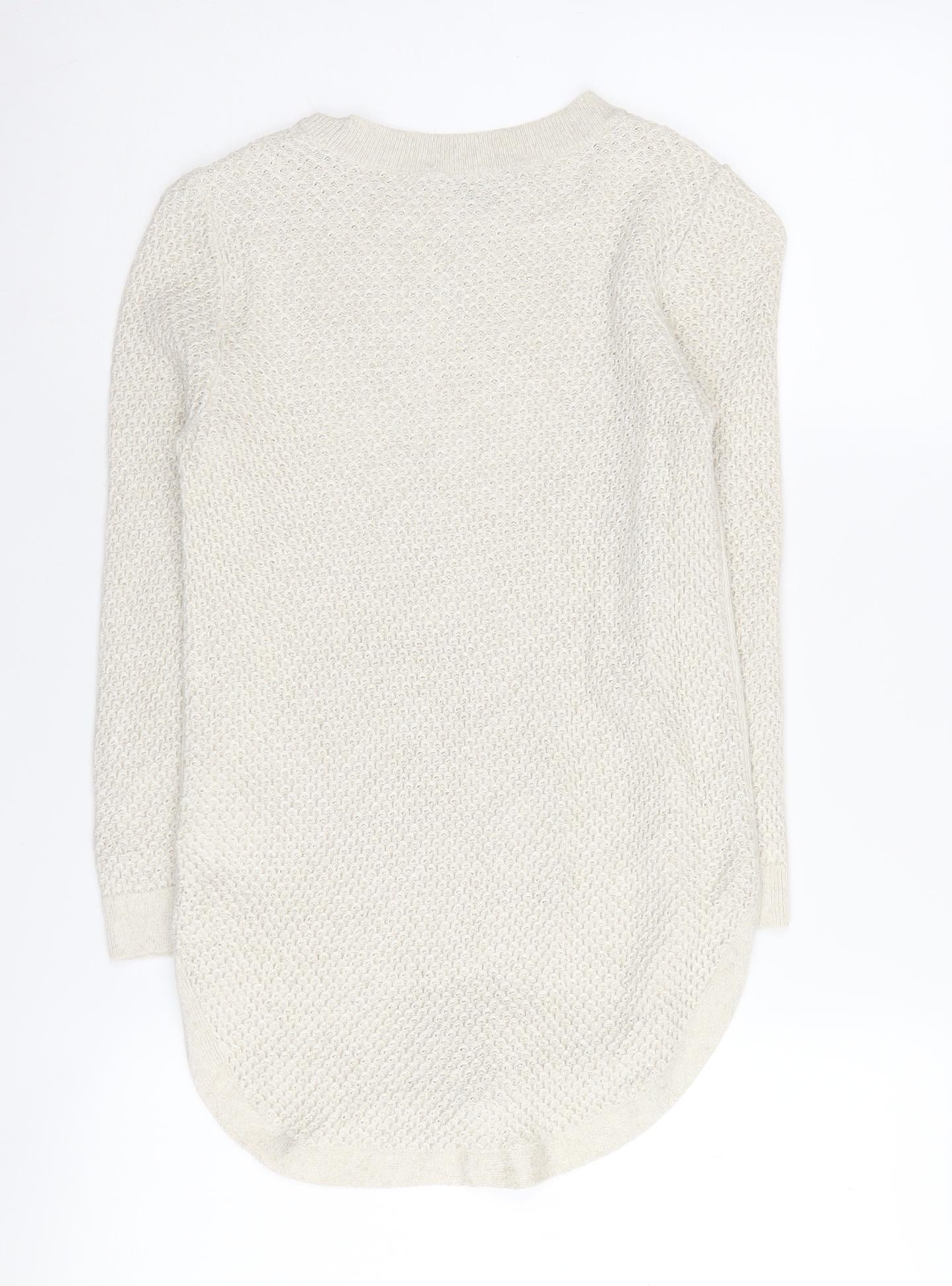Womens UK Size XS Tommy Hilfiger Ivory Pullover Jumper