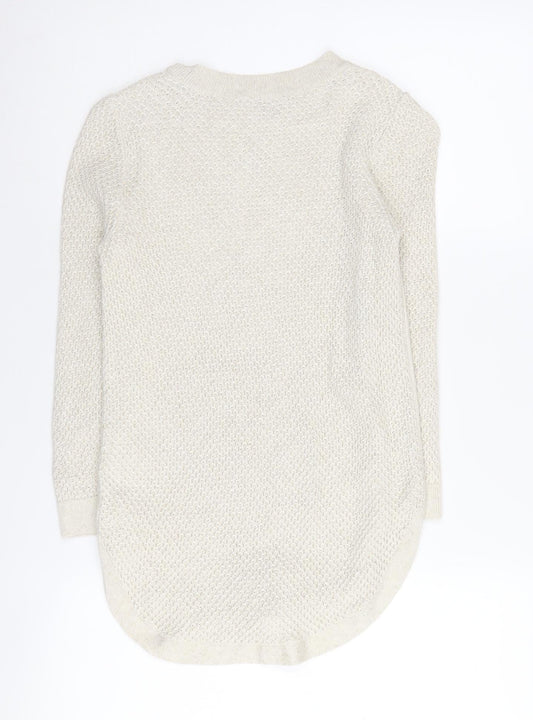 Womens UK Size XS Tommy Hilfiger Ivory Pullover Jumper