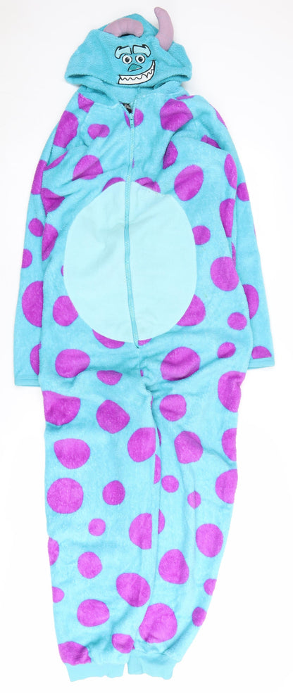 Disney Women's Blue Sully Fleece Onesie Size 10-12