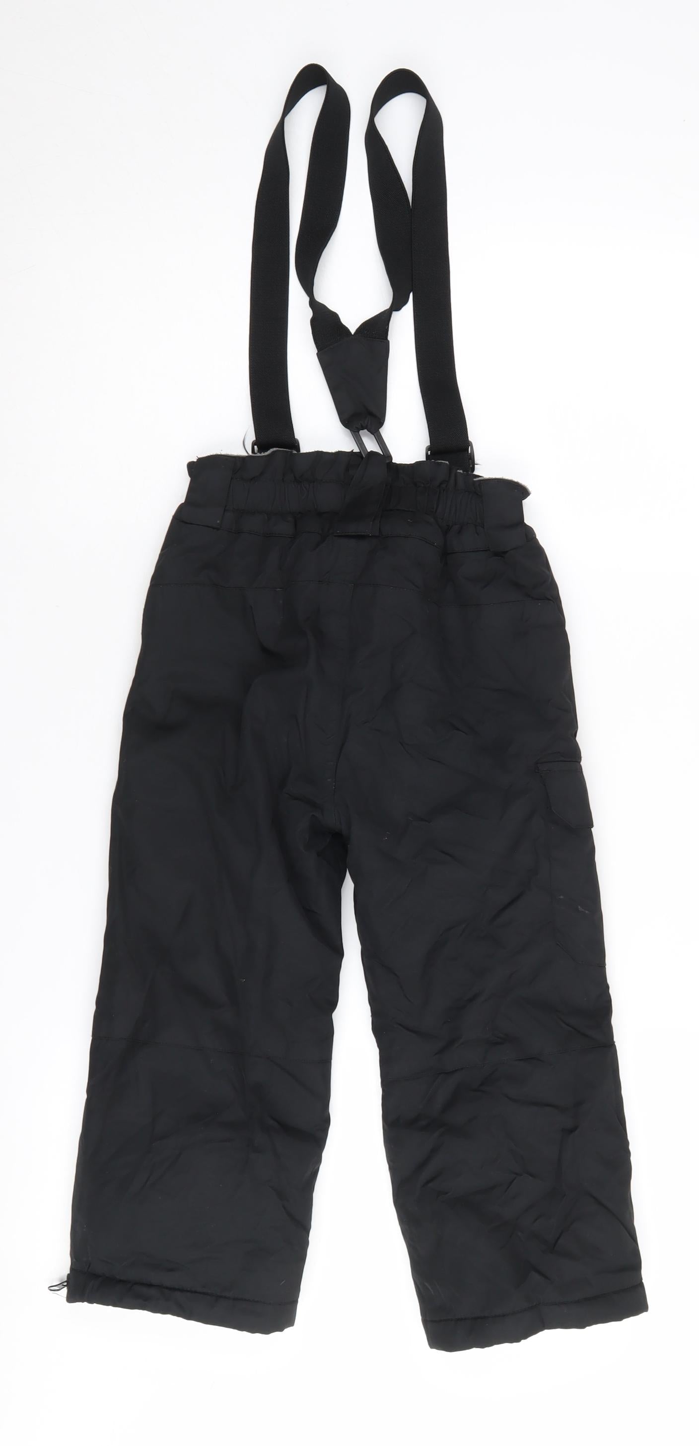 Polochon Boys Black Snow Pants, 4 Years, Winter Activewear