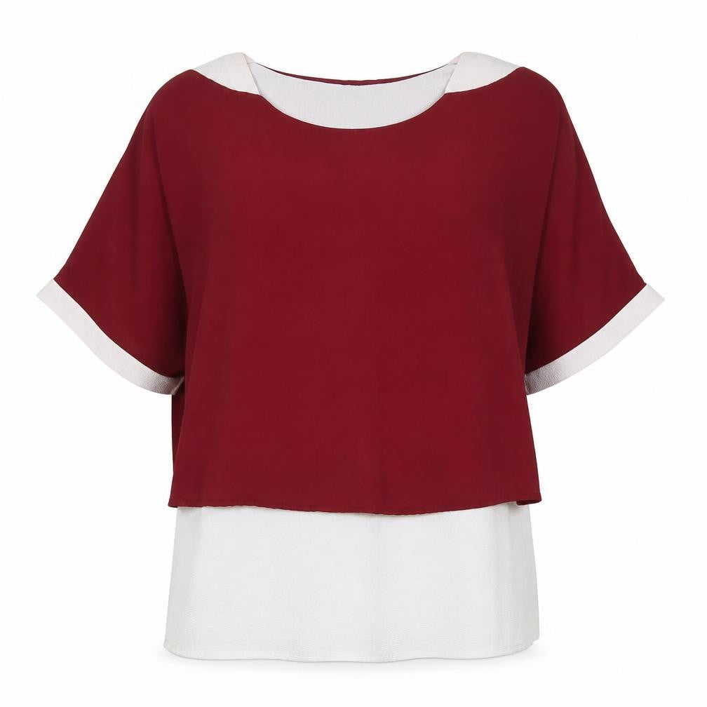 Womens UK Size M Quiz Red Basic Blouse