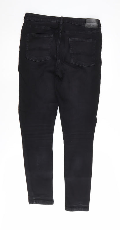 Womens UK Size L Jack Wills Slim Fit Skinny Black Jeans