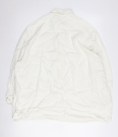 Womens UK Size M Zara White  Button-Up