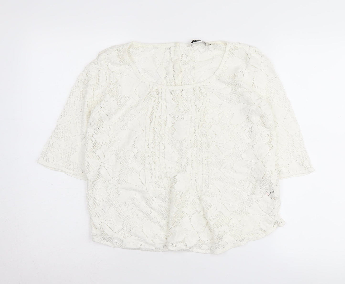 Womens UK Size 10 NEXT White  Jumper