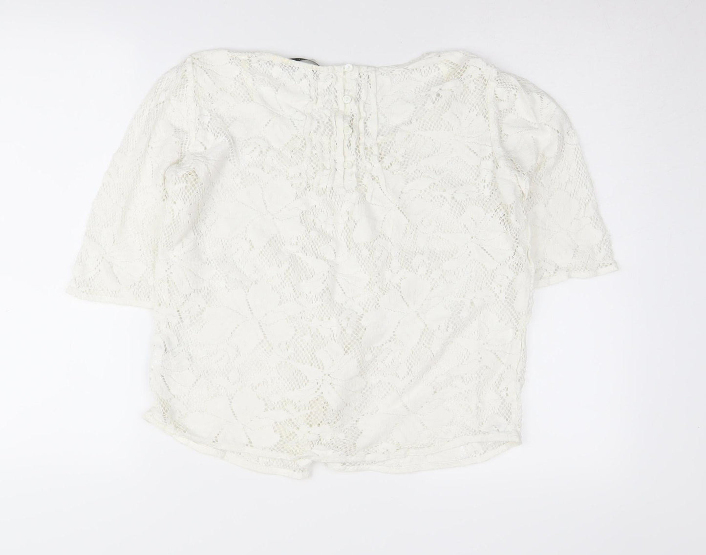 Womens UK Size 10 NEXT White  Jumper
