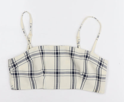 Womens UK Size 6 ASOS Ivory Cropped Camisole