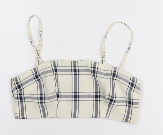 Womens UK Size 6 ASOS Ivory Cropped Camisole