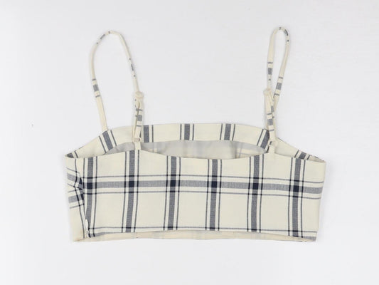 Womens UK Size 6 ASOS Ivory Cropped Camisole