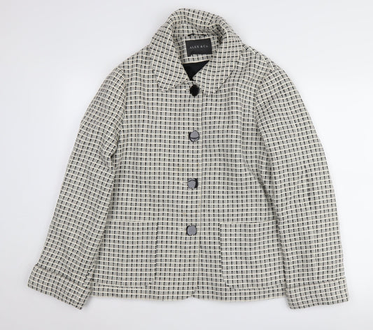 Alex & Co. Women's Black Check Jacket Size 16