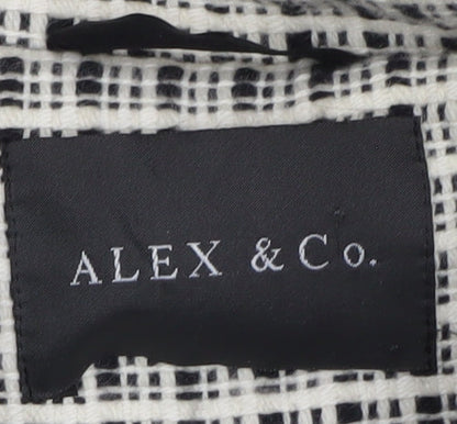 Alex & Co. Women's Black Check Jacket Size 16