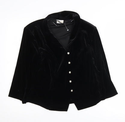 Roman Originals Women’s Black Velvet Suit Jacket