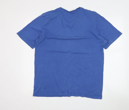 Ted Baker Men's Blue Graphic Print T-Shirt, Size M