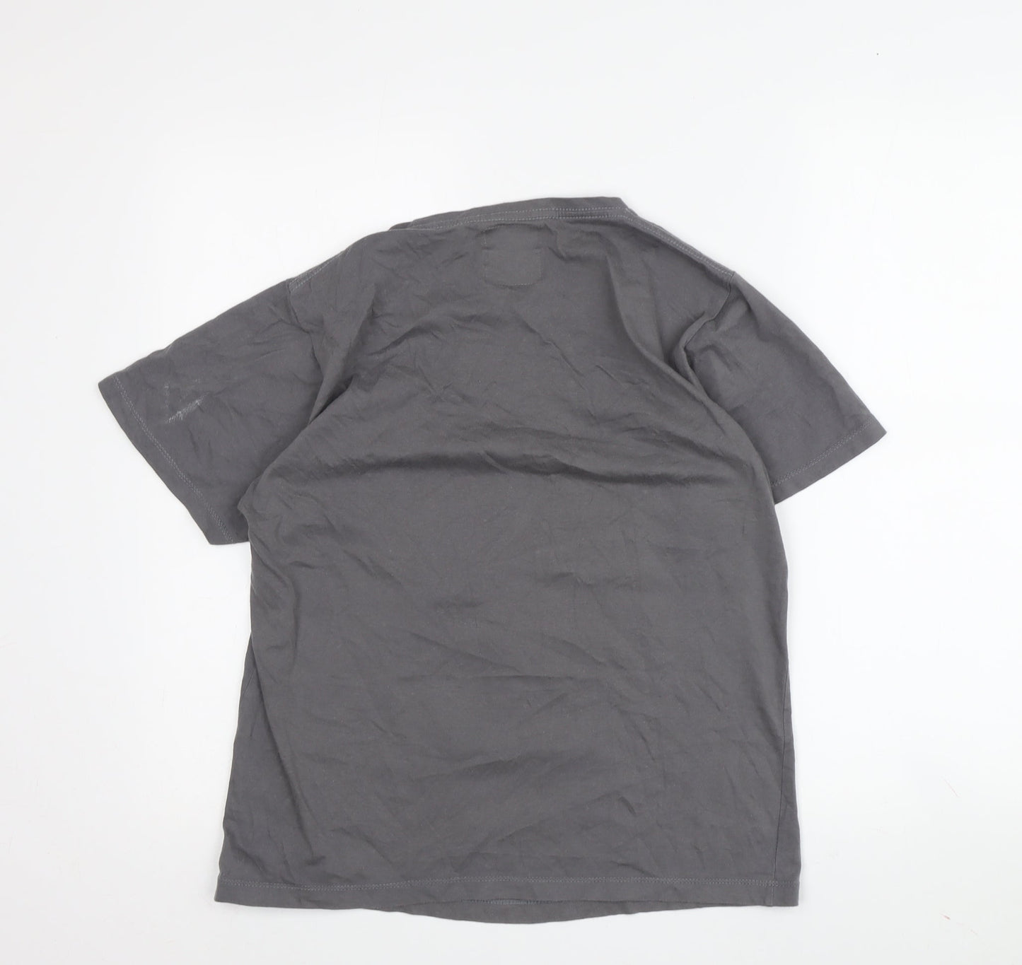 Nylon Smile Boys Grey Graphic T-Shirt Size M Sports Style