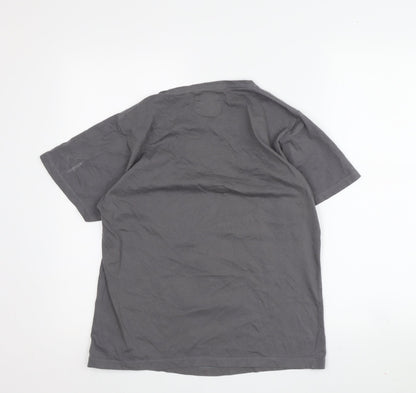 Nylon Smile Boys Grey Graphic T-Shirt Size M Sports Style