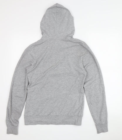 Topshop Women’s Grey Graphic Pullover Hoodie Size 8