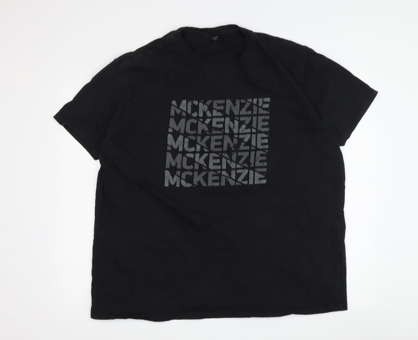 McKenzie Men's Black Medium Graphic T-Shirt, Logo