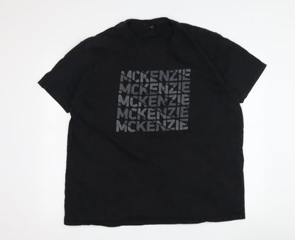 McKenzie Men's Black Medium Graphic T-Shirt, Logo