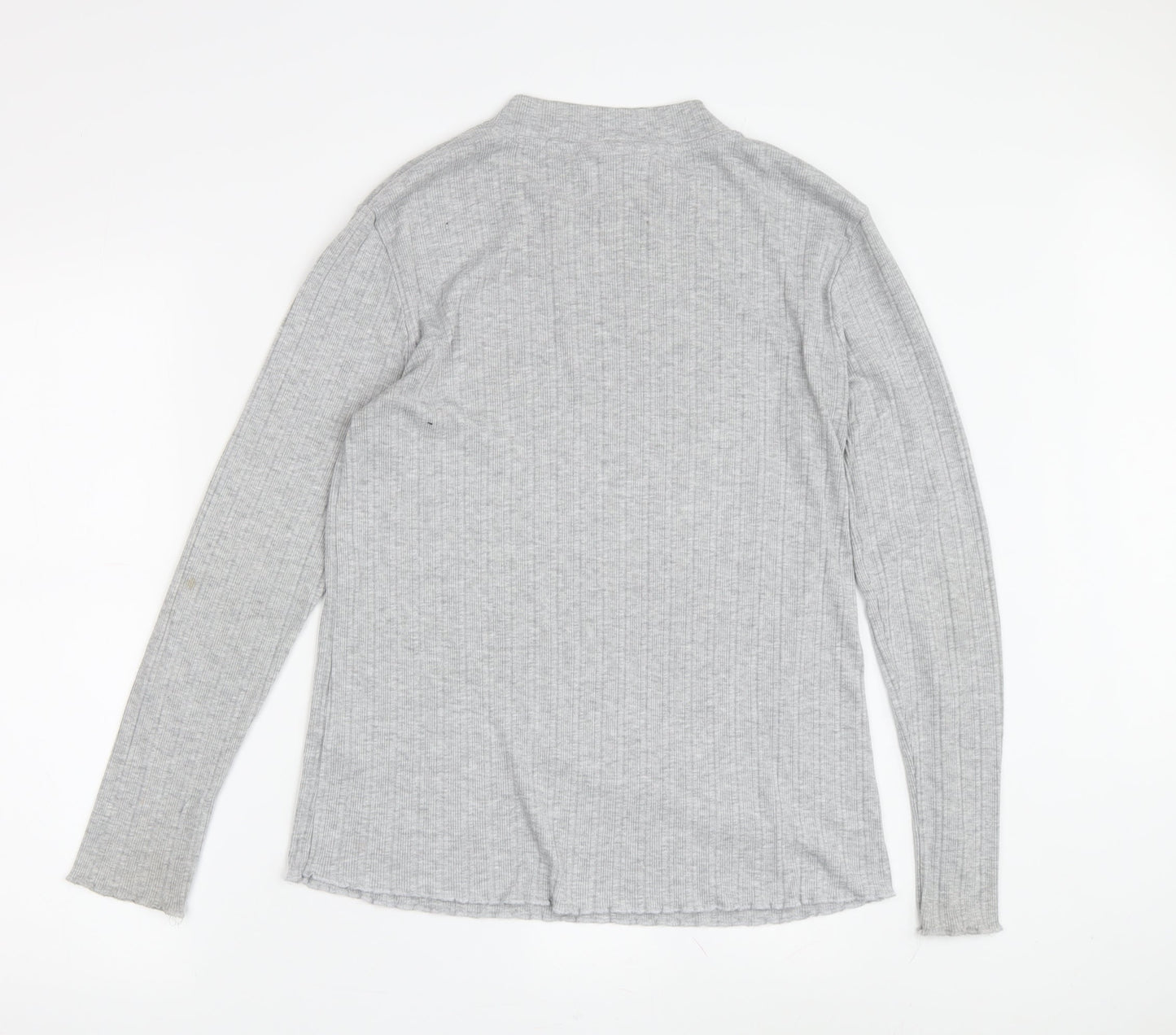 Womens UK Size 14 Lipsy Grey Basic T-Shirt