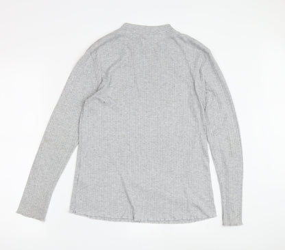 Womens UK Size 14 Lipsy Grey Basic T-Shirt