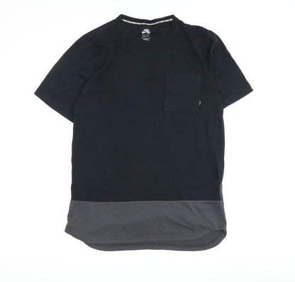 Nike SB Men's Black Colourblock T-Shirt, M, Lightweight