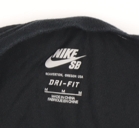 Nike SB Men's Black Colourblock T-Shirt, M, Lightweight
