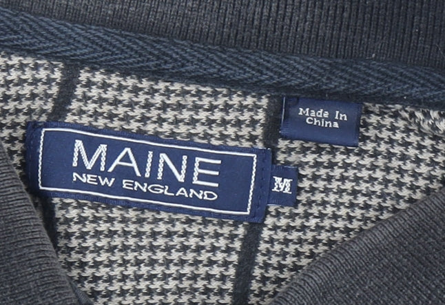 Maine New England Men's Beige M Striped Polo