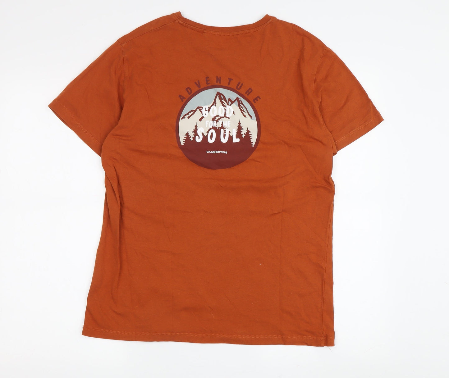Mens UK Size S Craghoppers Orange  T-Shirt