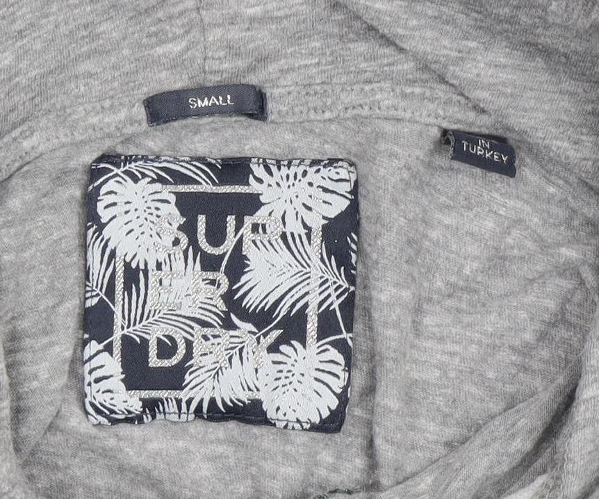 Superdry Women's Grey Pullover Hoodie Size 10