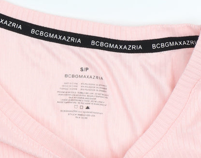 Womens UK Size S BCBGMAXAZRIA Pink Camisole T-Shirt