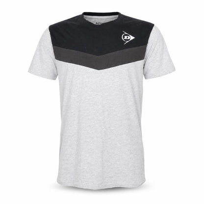 Dunlop Men's Grey Black M Colourblock T-Shirt